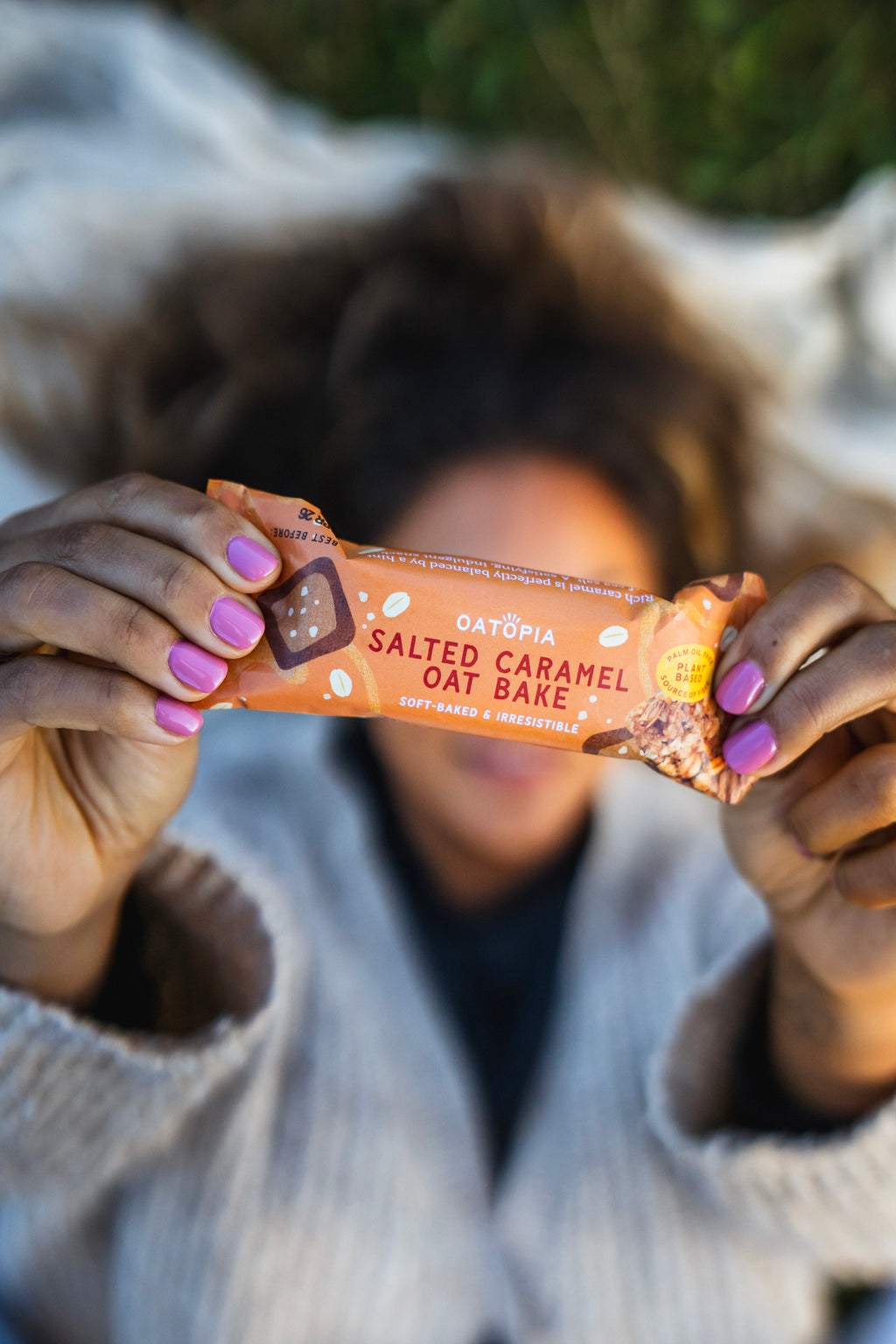 Oatopia Salted Caramel Oat Bake Bar | Vegan Plant-Based Snack