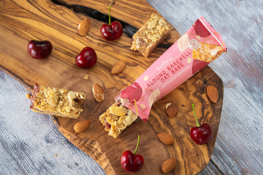Oatopia Almond Bakewell Oat Bake Bar | Vegan Plant-Based Snack