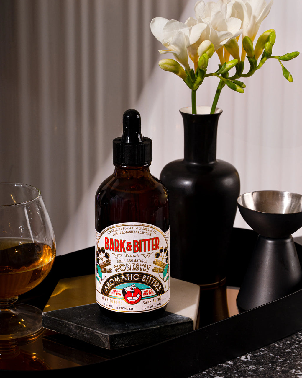 Bark & Bitter Aromatic Bitters – Non-Alcoholic Botanical Cocktail Enhancer (120ml)