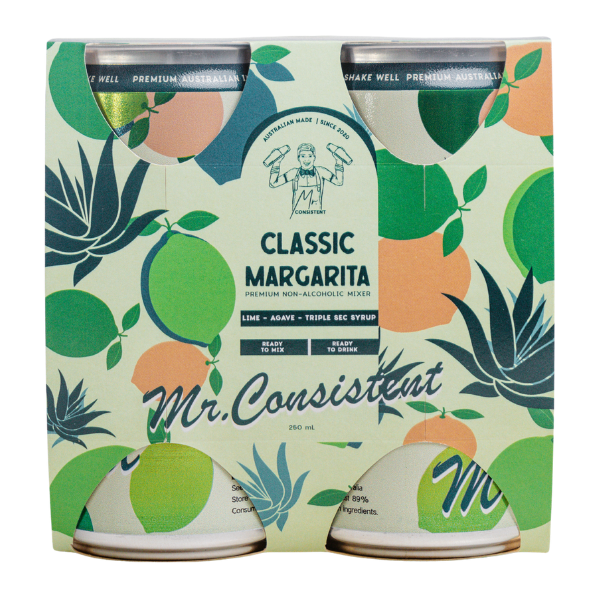Mr. Consistent Margarita | Ready-to-Drink Can | Pack of 4 | 250mlx4