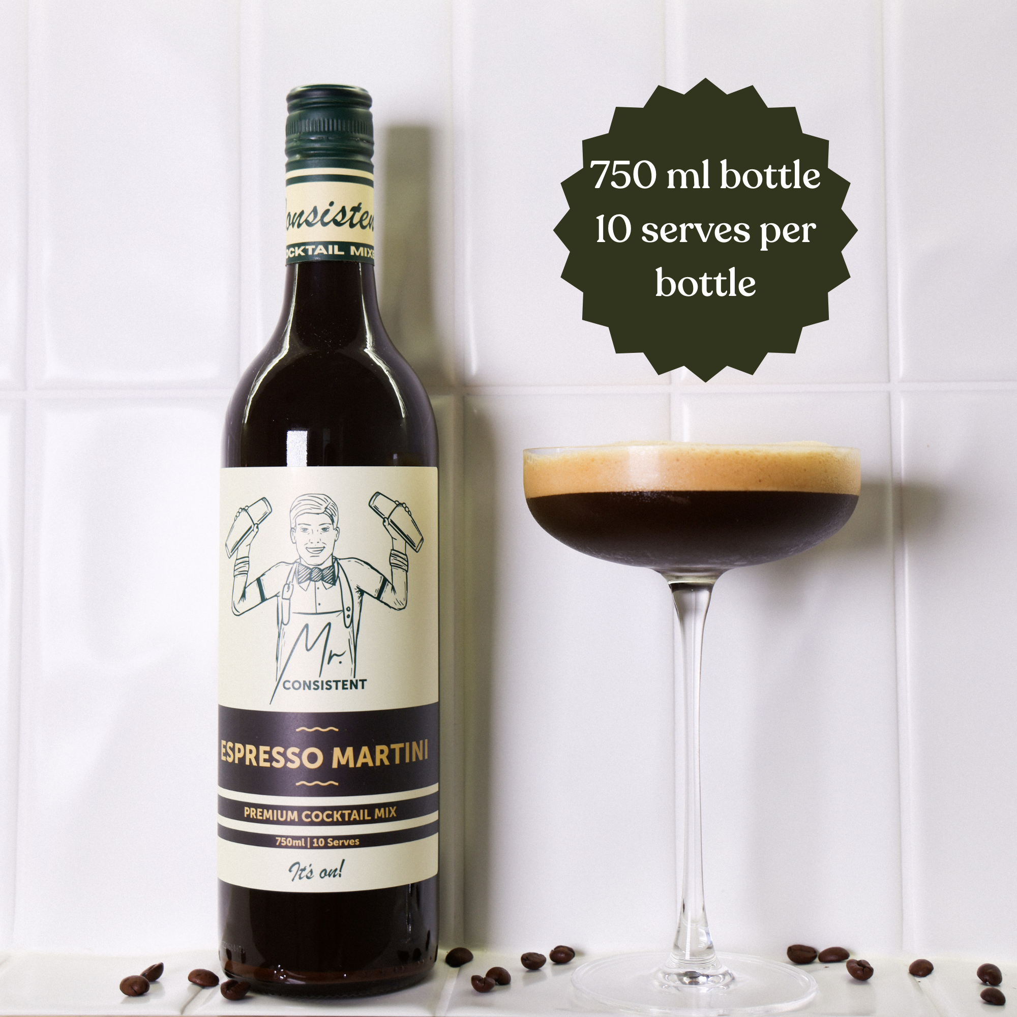 Mr. Consistent Espresso Martini Mixer – Non-Alcoholic 750 ml