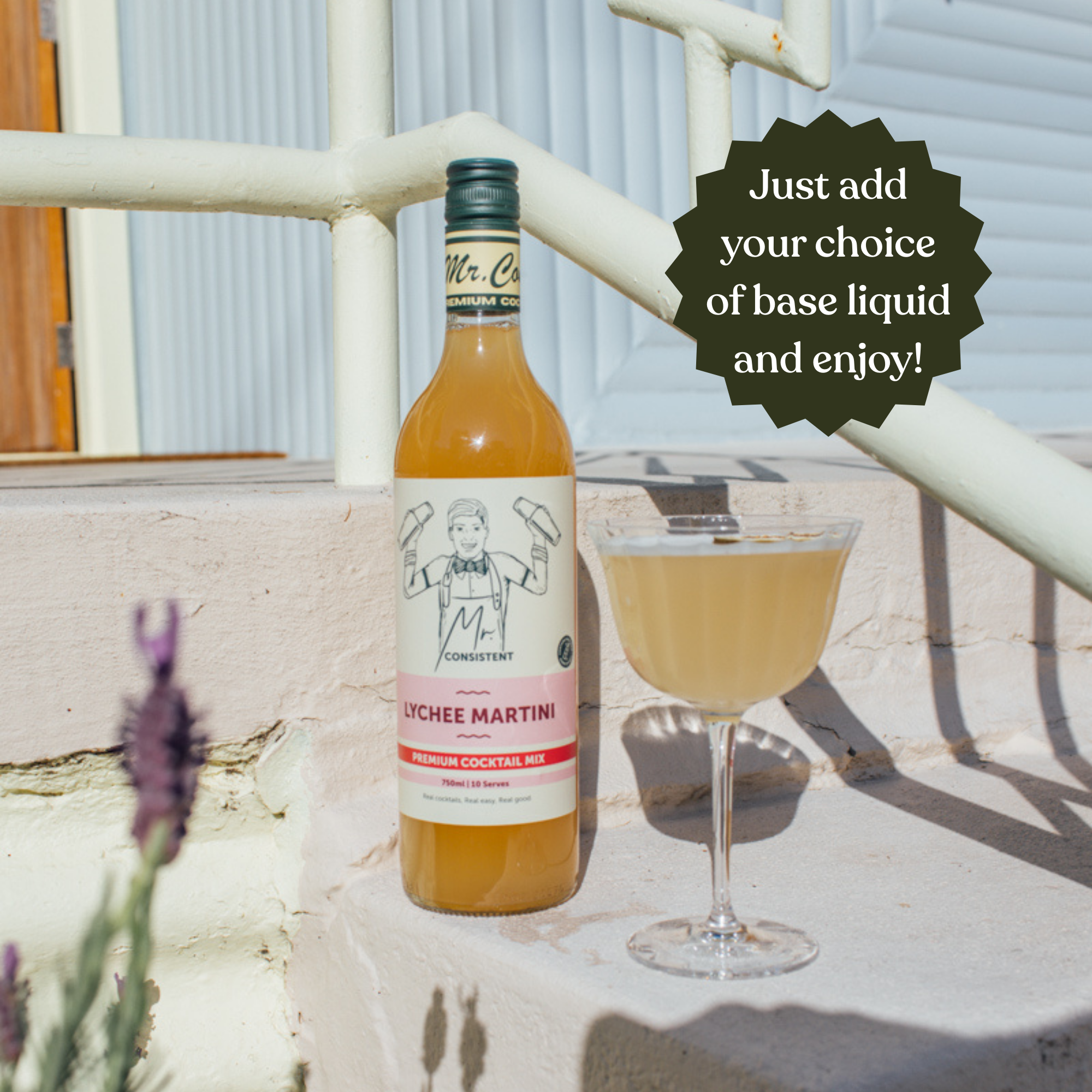 Mr. Consistent Lychee Martini Mixer – Non-Alcoholic 750 ml
