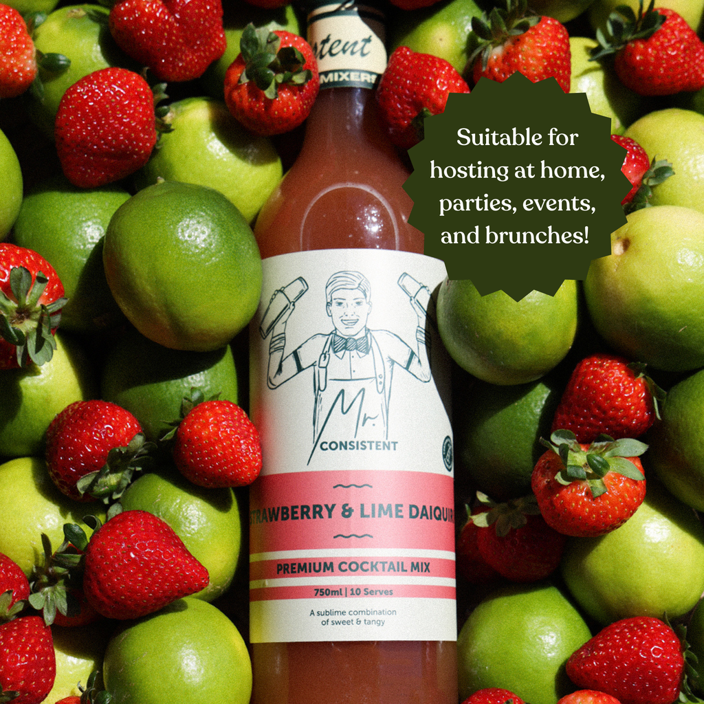 Mr. Consistent Strawberry & Lime Daiquiri Mixer – Non-Alcoholic 750 ml