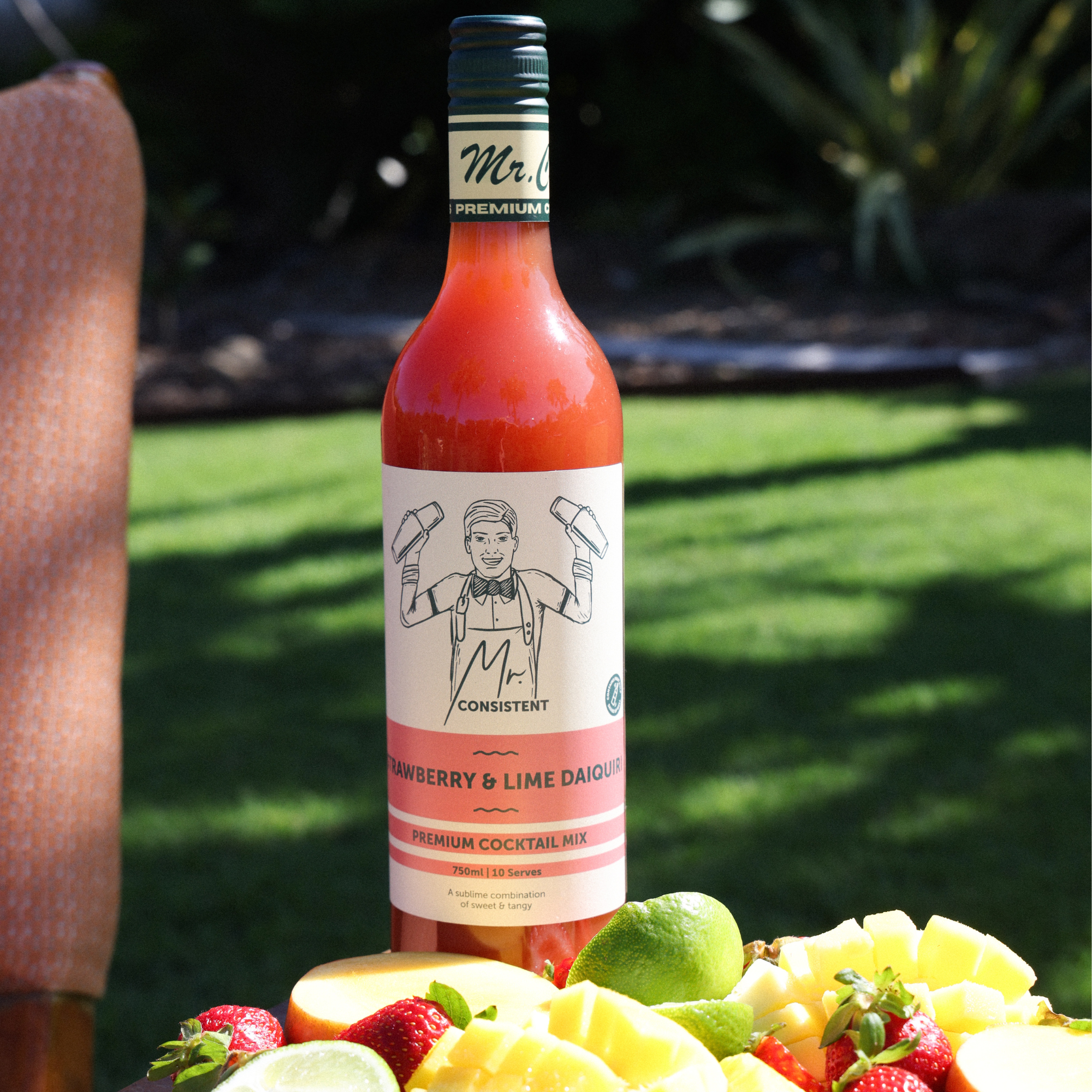 Mr. Consistent Strawberry & Lime Daiquiri Mixer – Non-Alcoholic 750 ml