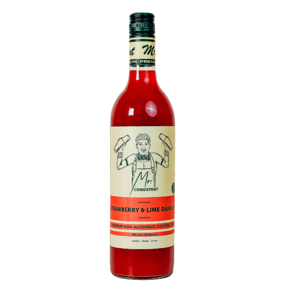 Mr. Consistent Strawberry & Lime Daiquiri Mixer – Non-Alcoholic 750 ml