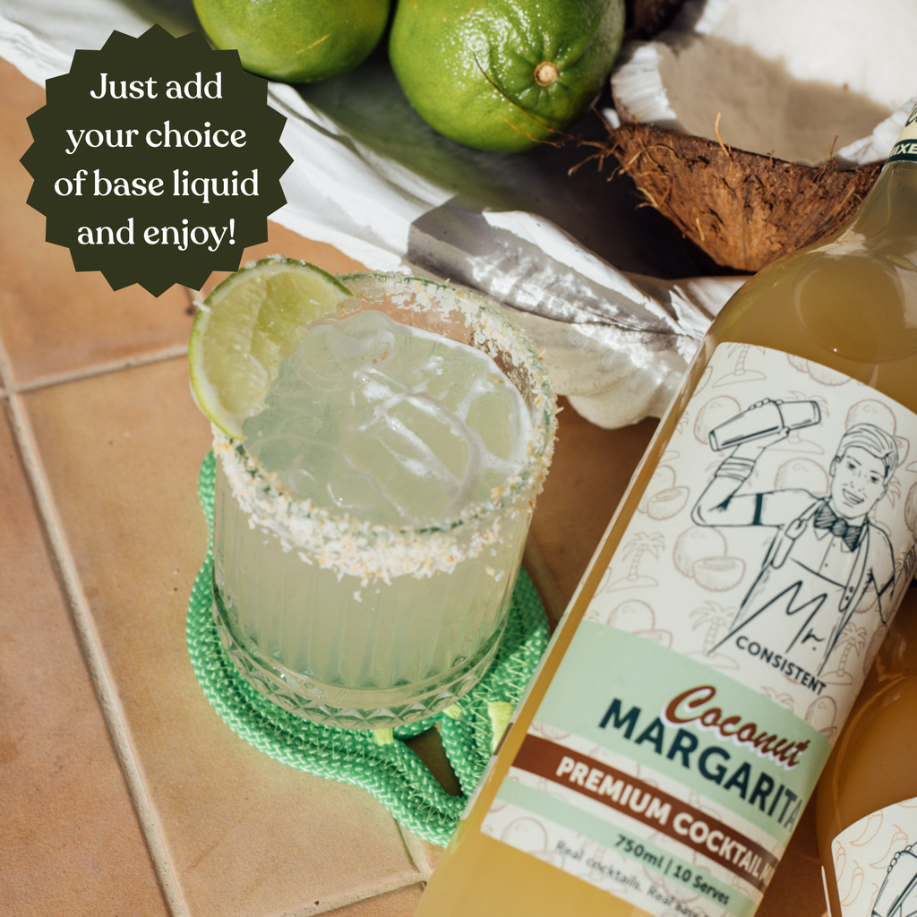 Mr. Consistent Coconut Margarita Mixer – Non-Alcoholic 750 ml