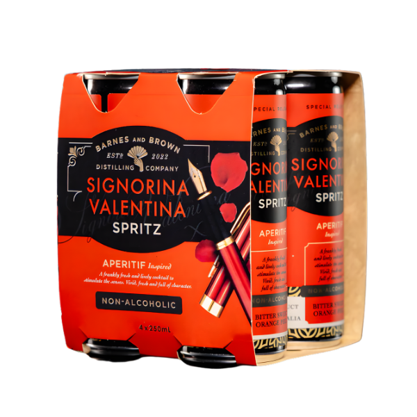 Barnes & Brown Signorina Valentina Spritz | Ready-to-Drink Can | Pack of 4 | 250ml x 4