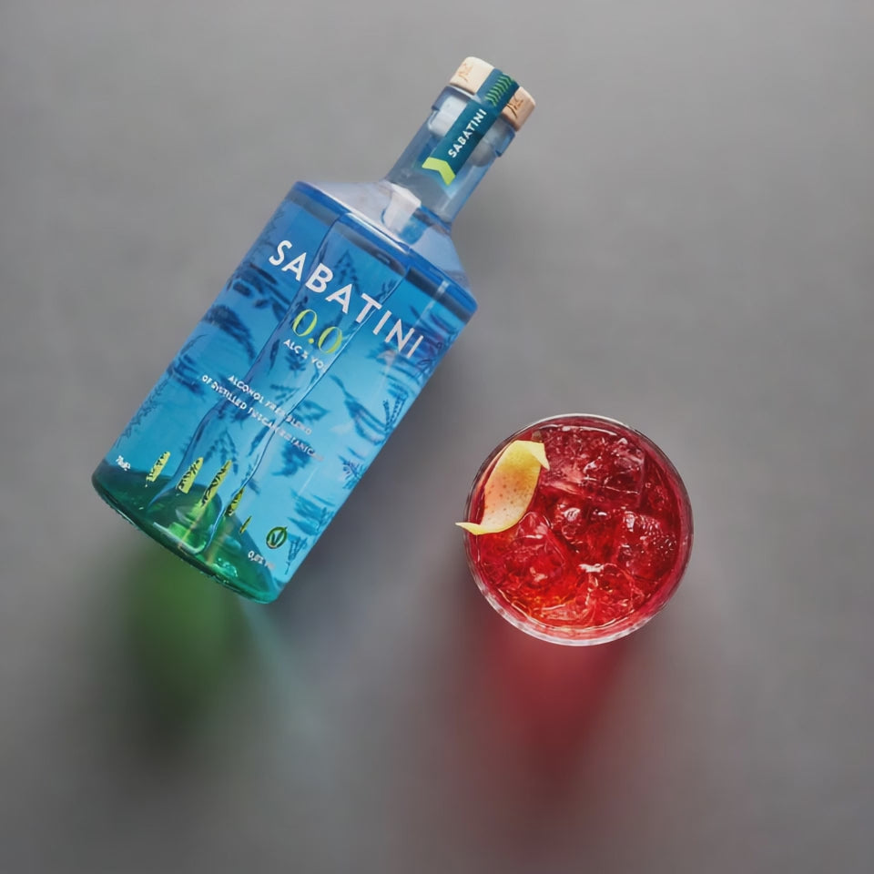 Sabatini 0.0 | Premium Alcohol-Free Gin | Tuscan Botanicals | Zero Alcohol Spirit Alternative | 700ml