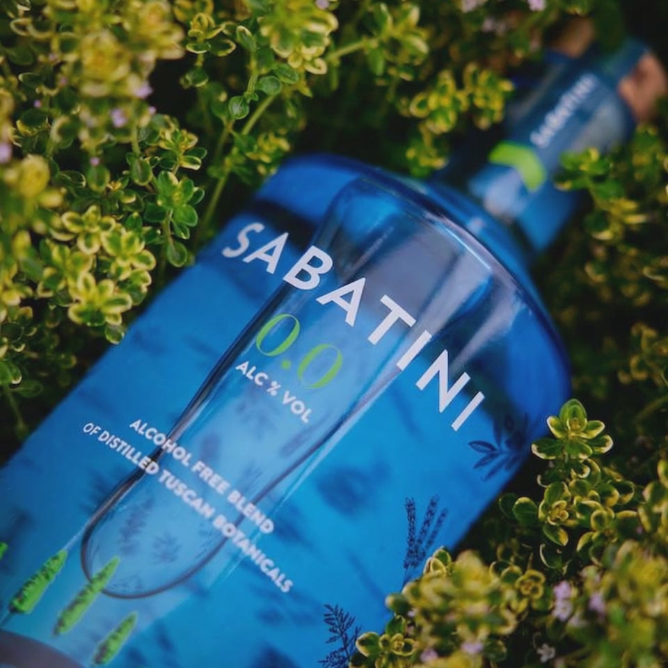 Sabatini 0.0 | Premium Alcohol-Free Gin | Tuscan Botanicals | Zero Alcohol Spirit Alternative | 700ml